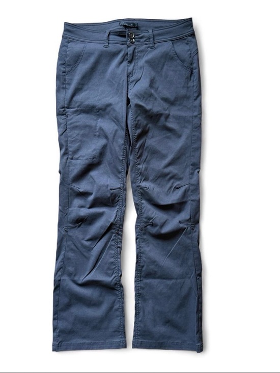 Prana Pants - Prana Halle Straight Stretch Dark Grey Women Sz 10 Hiking Travel Comfort Roll Up